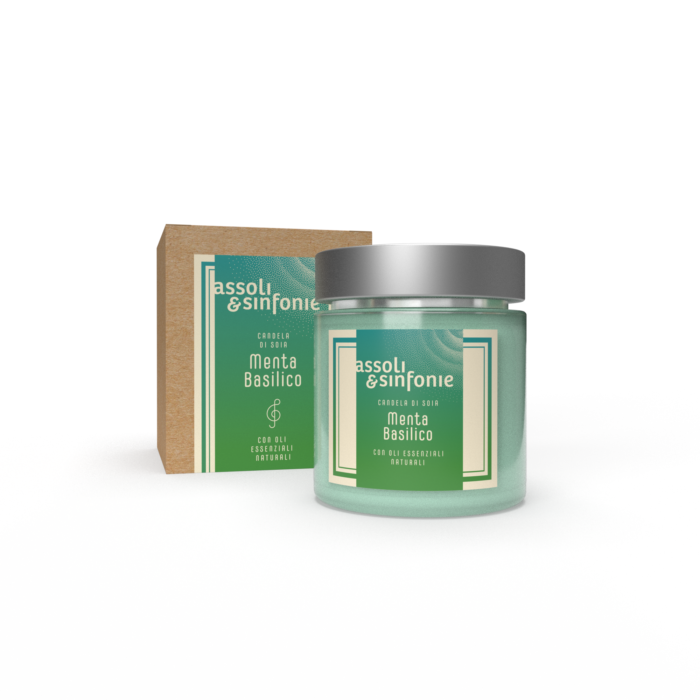 Bioteko Cosmetics - Mint and Basil Room Candle 200gr 