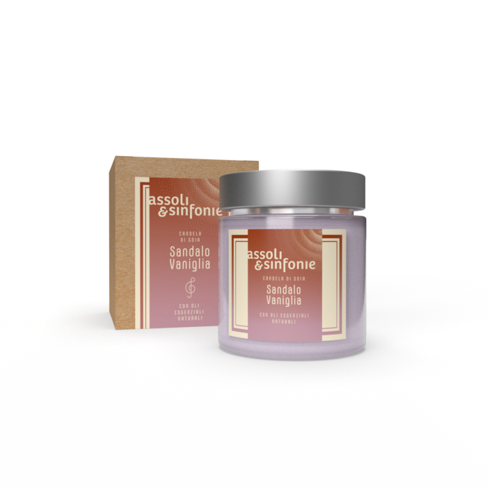 Bioteko Cosmetics - Vanilla and Sandalwood Room Candle 200gr