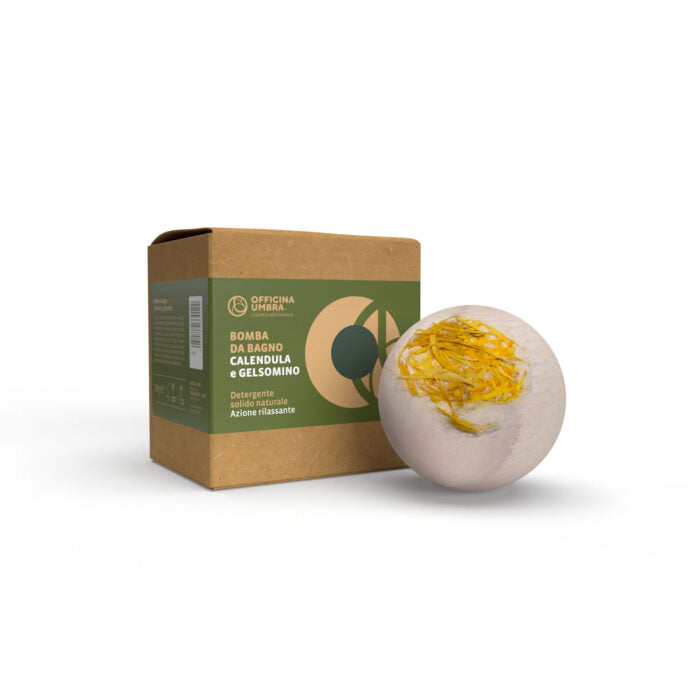 Bioteko Cosmetica - Calendula and jasmine bath bomb - relaxing action 100gr