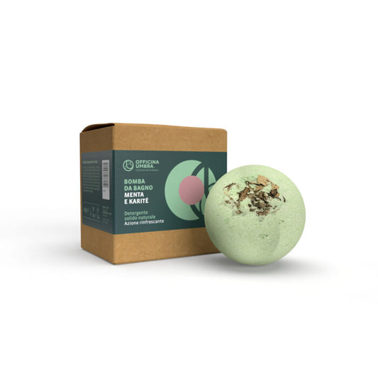 Bioteko Cosmetica - Mint and Shea Bath Bomb - Refreshing Action 100gr