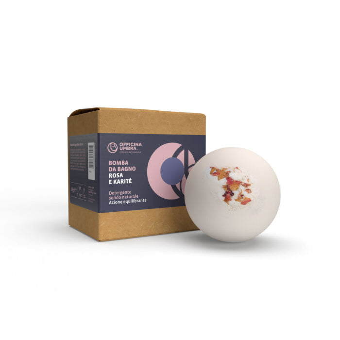 Bioteko Cosmetica - Rose and Shea Bath Bomb - Balancing Action 100gr