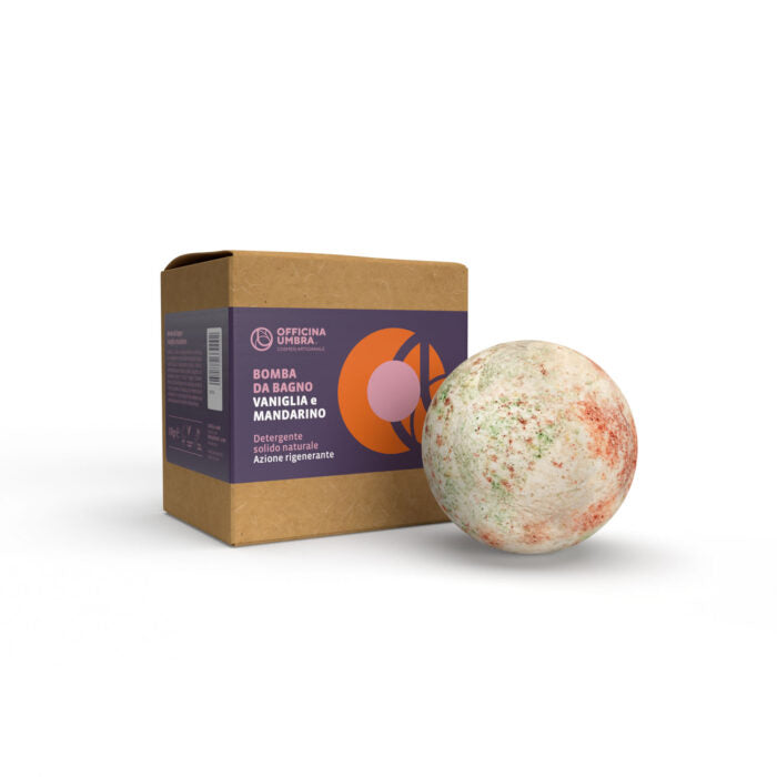 Bioteko Cosmetica - Vanilla and Mandarin Bath Bomb - Regenerating Action 100gr