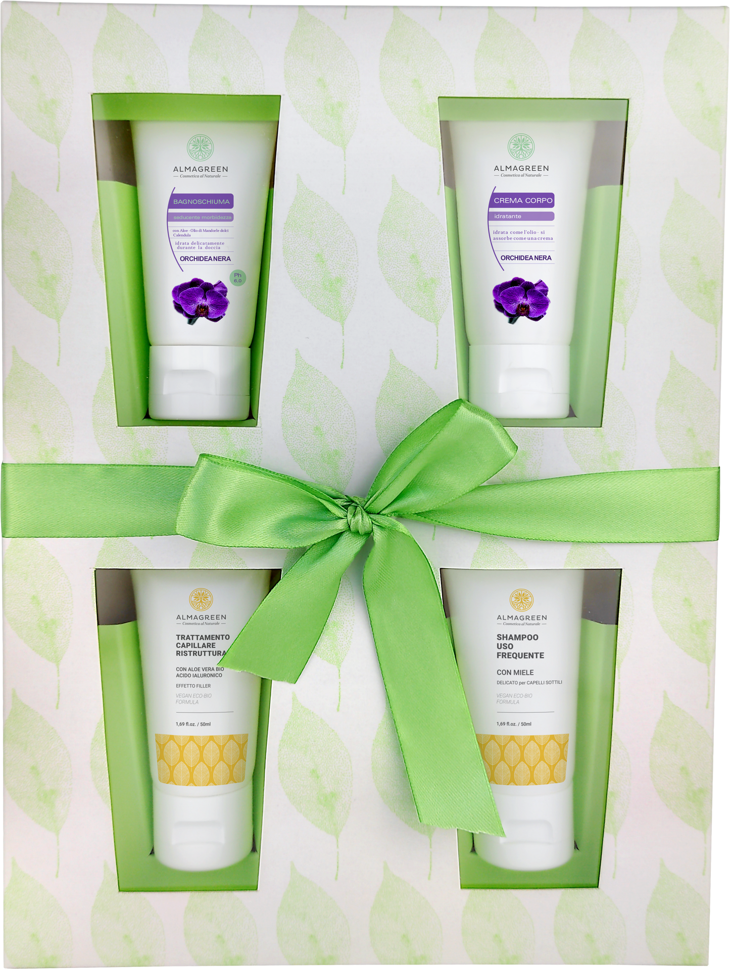 Almagreen - CONFEZIONE REGALO: KIT CORPO E CAPELLI “ORCHIDEA NERA”