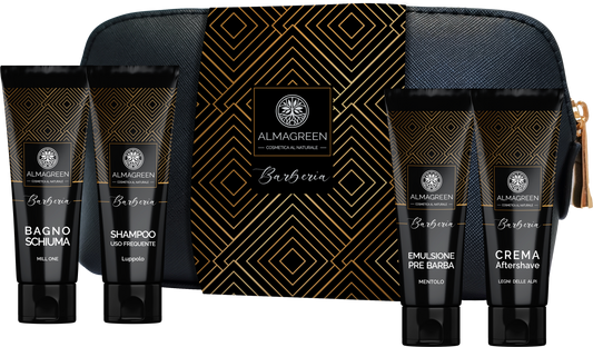 Almagreen - GIFT POUCH: MEN'S KIT BEARD, BODY, HAIR 