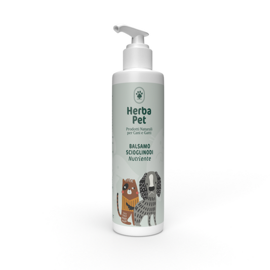 Bioteko Cosmetica - HerbaPet: Cosmetici per Cani e Gatti Balsamo scioglinodi nutriente Argan, Aloe e Proteine Vegetali  200ml