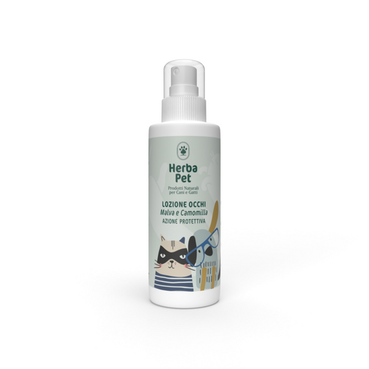 Bioteko Cosmetica - HerbaPet: Cosmetici per Cani e Gatti  Lozione Occhi Malva e Agrimonia 100ml