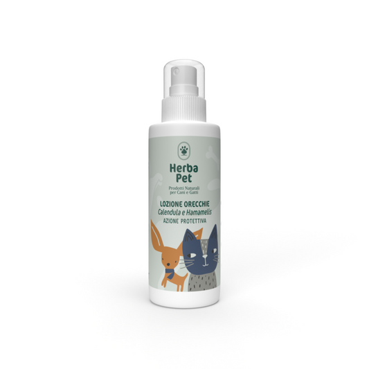 Bioteko Cosmetica - HerbaPet: Cosmetici per Cani e Gatti Lozione Orecchie Hamamelis e Calendula 100l