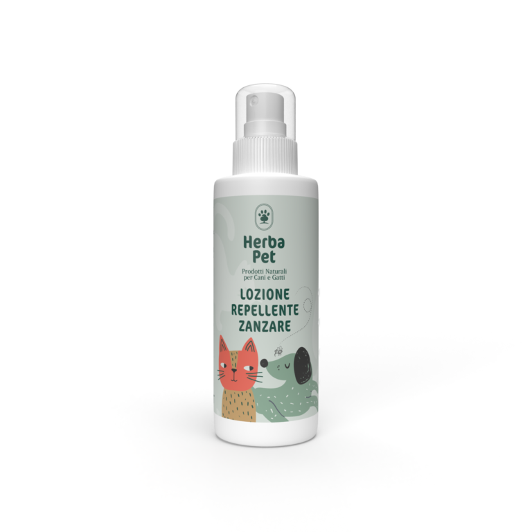 Bioteko Cosmetica - HerbaPet: Cosmetici per Cani e Gatti Lozione Repellente Zanzare per Cani e Gatti 100ml