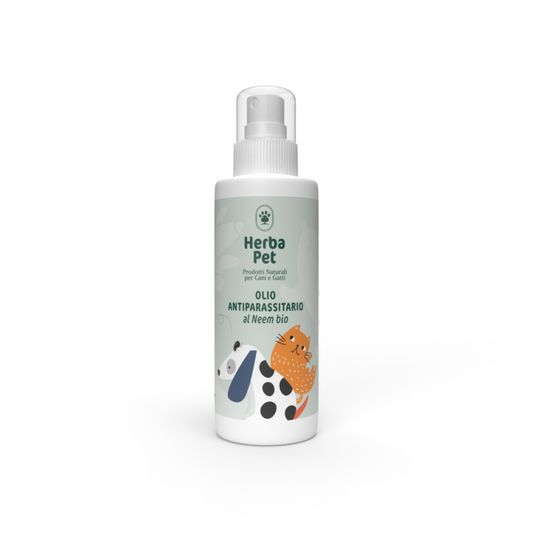 Bioteko Cosmetica - HerbaPet: Cosmetici per Cani e Gatti Olio Antiparassitario Neem Bio 100ml