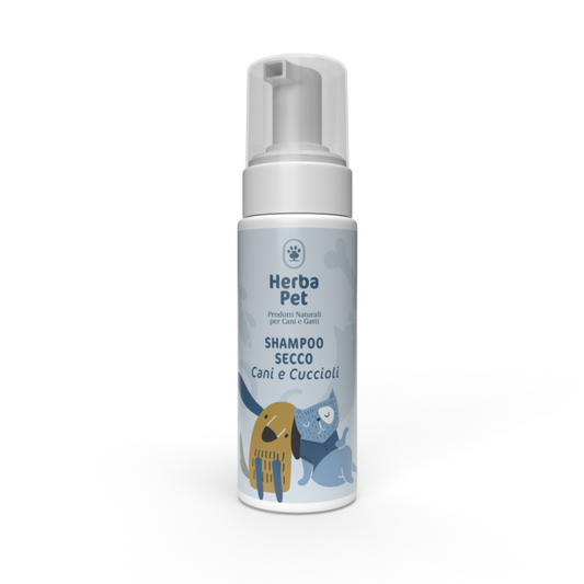 Bioteko Cosmetica - HerbaPet: Cosmetici per Cani e Gatti Shampoo Secco Cani e Cuccioli 200ml