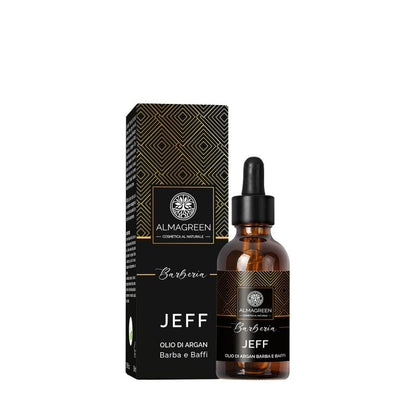 Almagreen - JEFF – OLIO DI ARGAN EMOLLIENTE PER BARBA E BAFFI