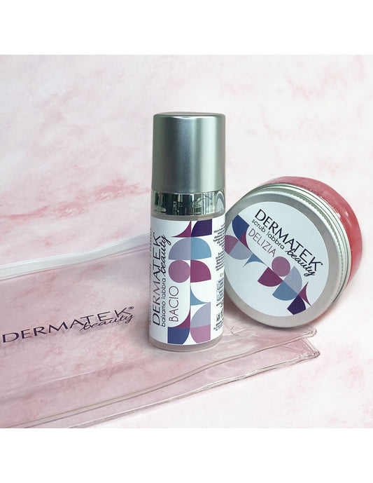 Dermatek beauty - Lip Kit: balm + lip scrub - free pouch